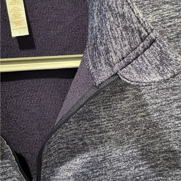 Lucy Purple Marbled Quarter Zip Pullover L - Picture 4 of 6